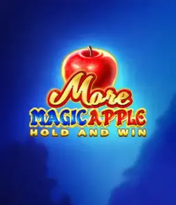 Discover the spellbinding allure of More Magic Apple Hold and Win Slot by 3 Oaks Gaming, highlighting a glistening red apple on a rich blue background. This graphic conveys the game's theme of enchantment and wonder. Perfect for fans of fantasy, the vibrant colors and enticing design draw players into the game's magical world. 